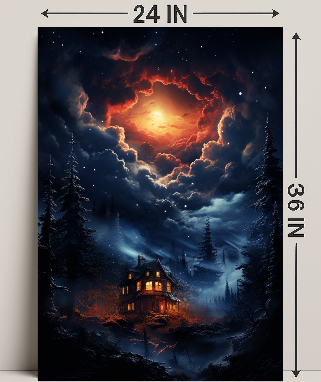 Enchanted Nightscape Poster