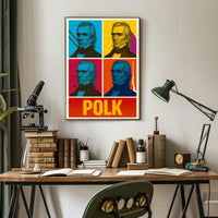 Warhol-Inspired Historical Portrait Pop Art Poster