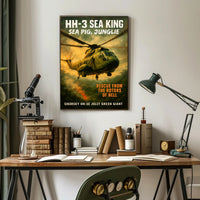 HH-3 Sea King Rescue from the Rotors of Hell Poster PosterGoat