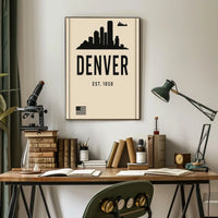 Denver Skyline Est. 1858 Poster