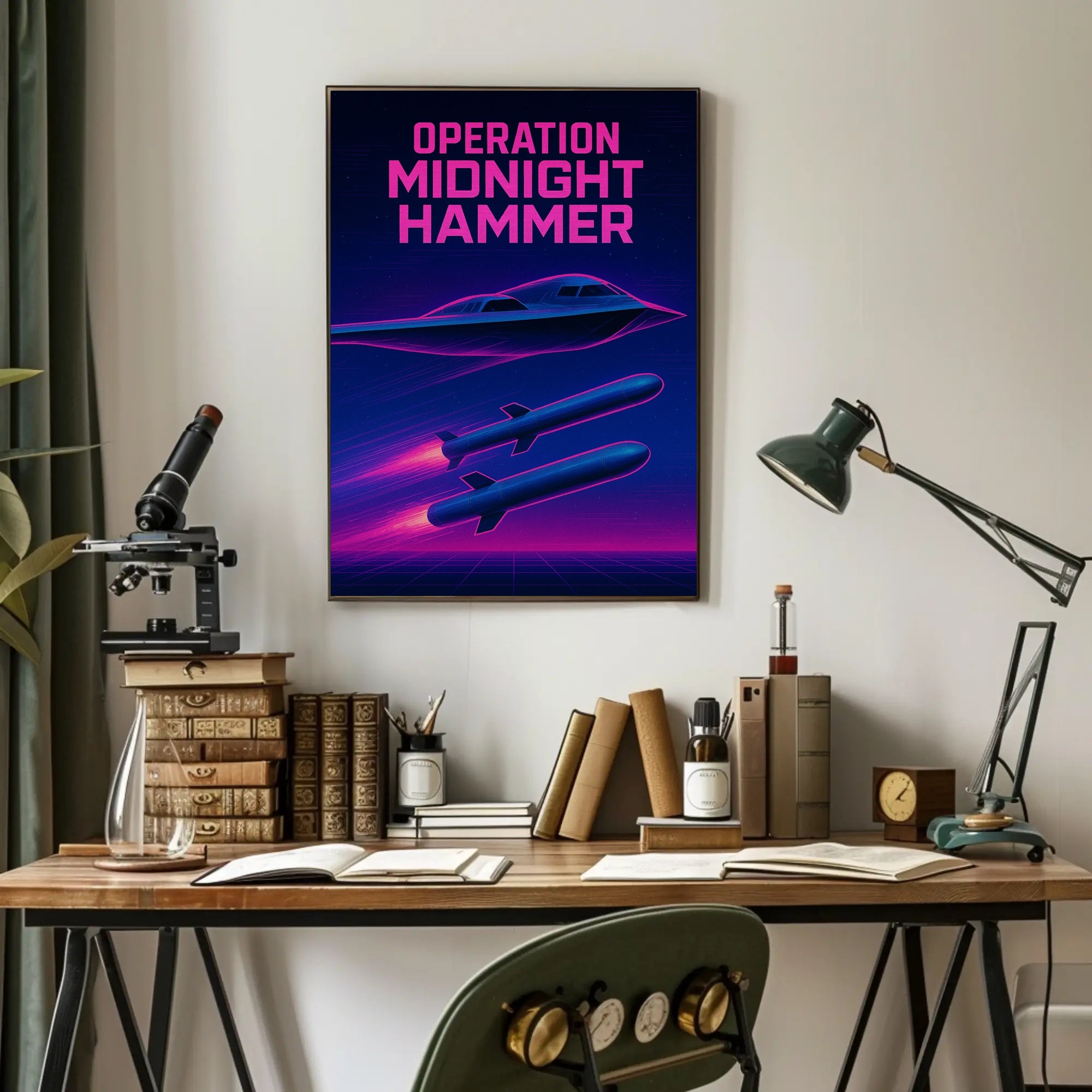 Operation Midnight Hammer: Futuristic Sci-Fi Poster PosterGoat
