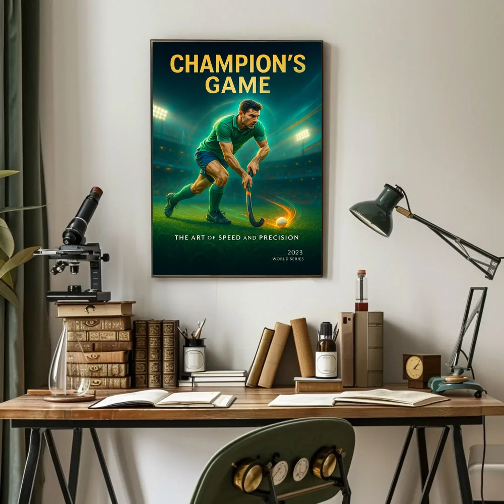 Champion's Game Sports Poster PosterGoat