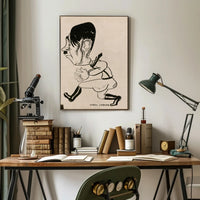 Caricature of a Historical Figure Poster PosterGoat