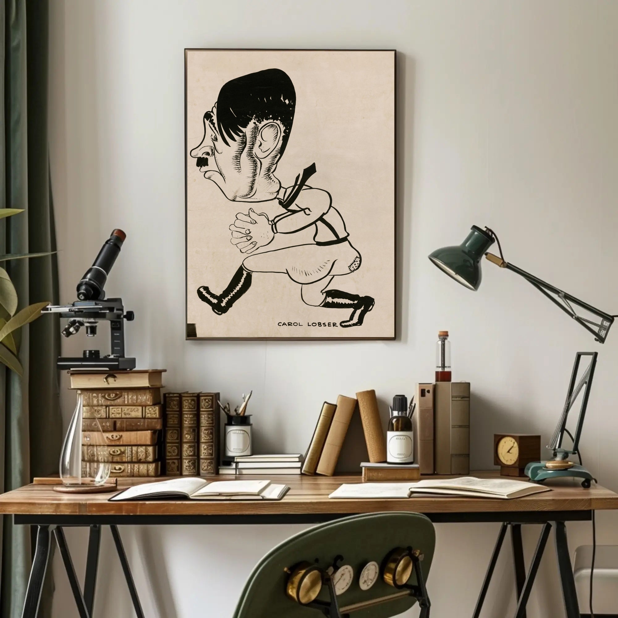 Caricature of a Historical Figure Poster PosterGoat