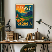 Fly Georgia Wander In Color Poster