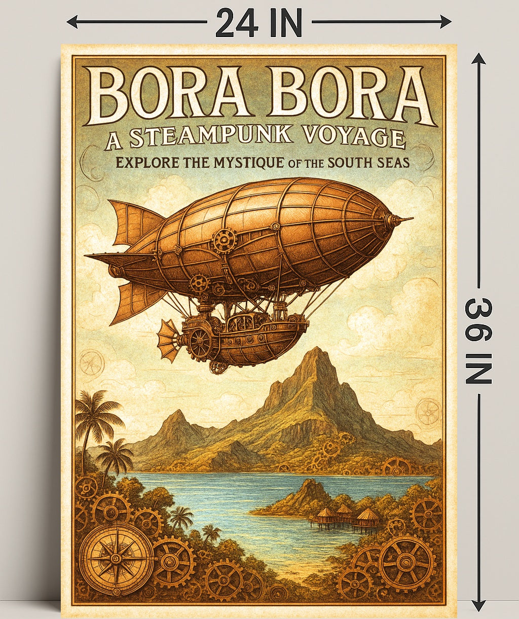 Bora Bora  A Steampunk Voyage Poster PosterGoat