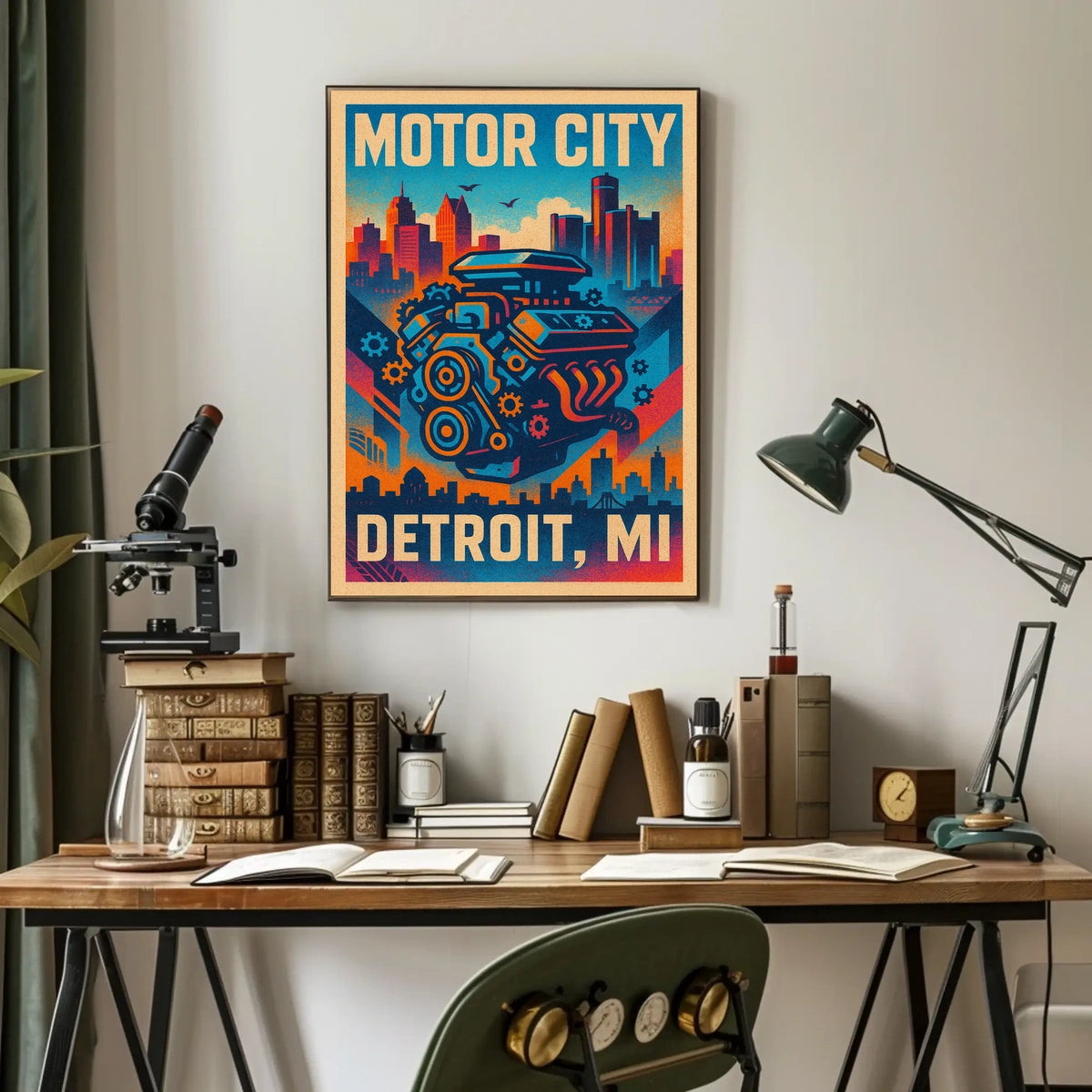 Motor City Detroit, MI Poster