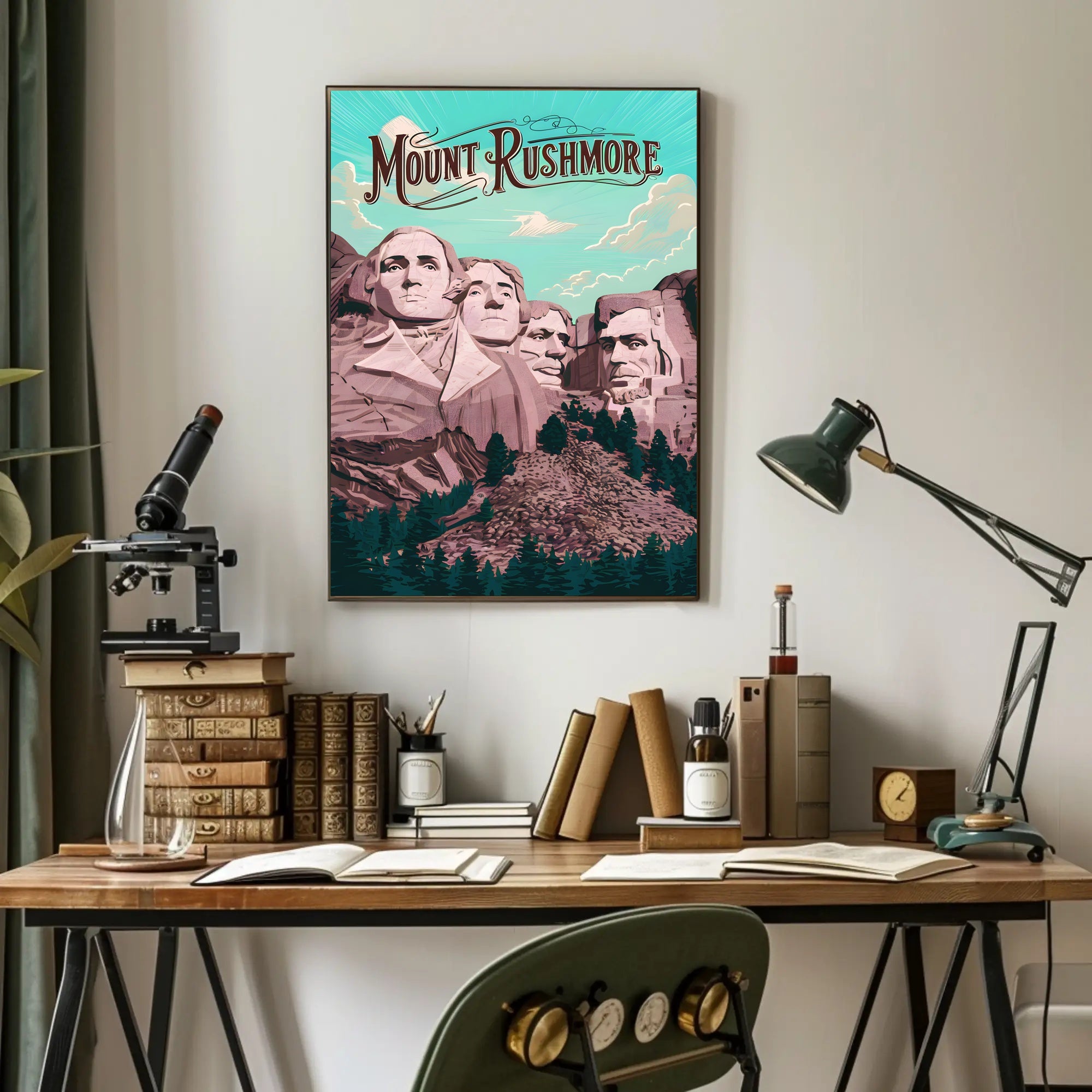 Majestic Mount Rushmore Poster