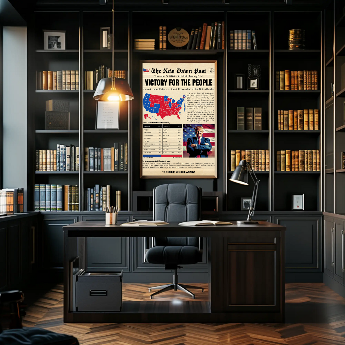 Trump Wins 2024 Election - Newspaper Cover