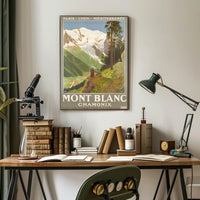 Mont Blanc Adventure Travel Poster PosterGoat