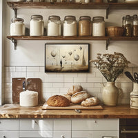 Surrealistic Dreamscape with Abstract Human Figures Artistic Poster