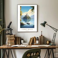 Scenic Beauty of Lake Bled Poster PosterGoat