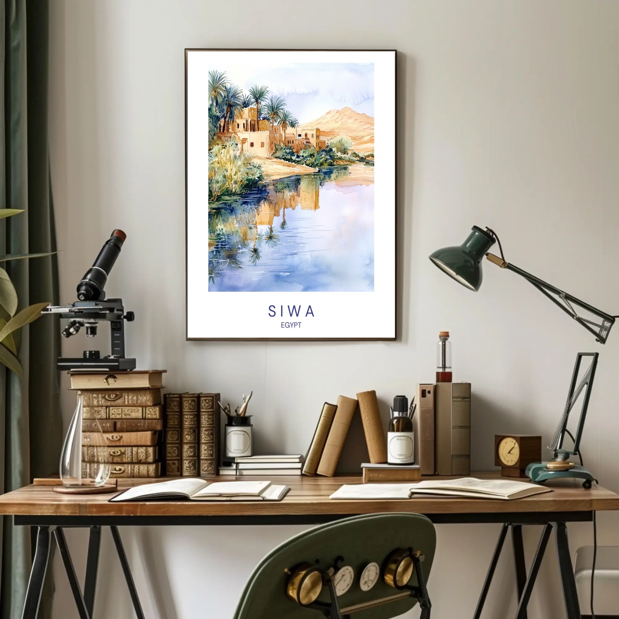 Tranquil Oasis of Siwa Poster PosterGoat