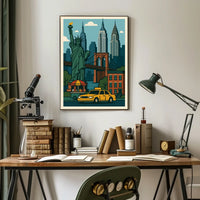 Iconic New York City Vibes Poster