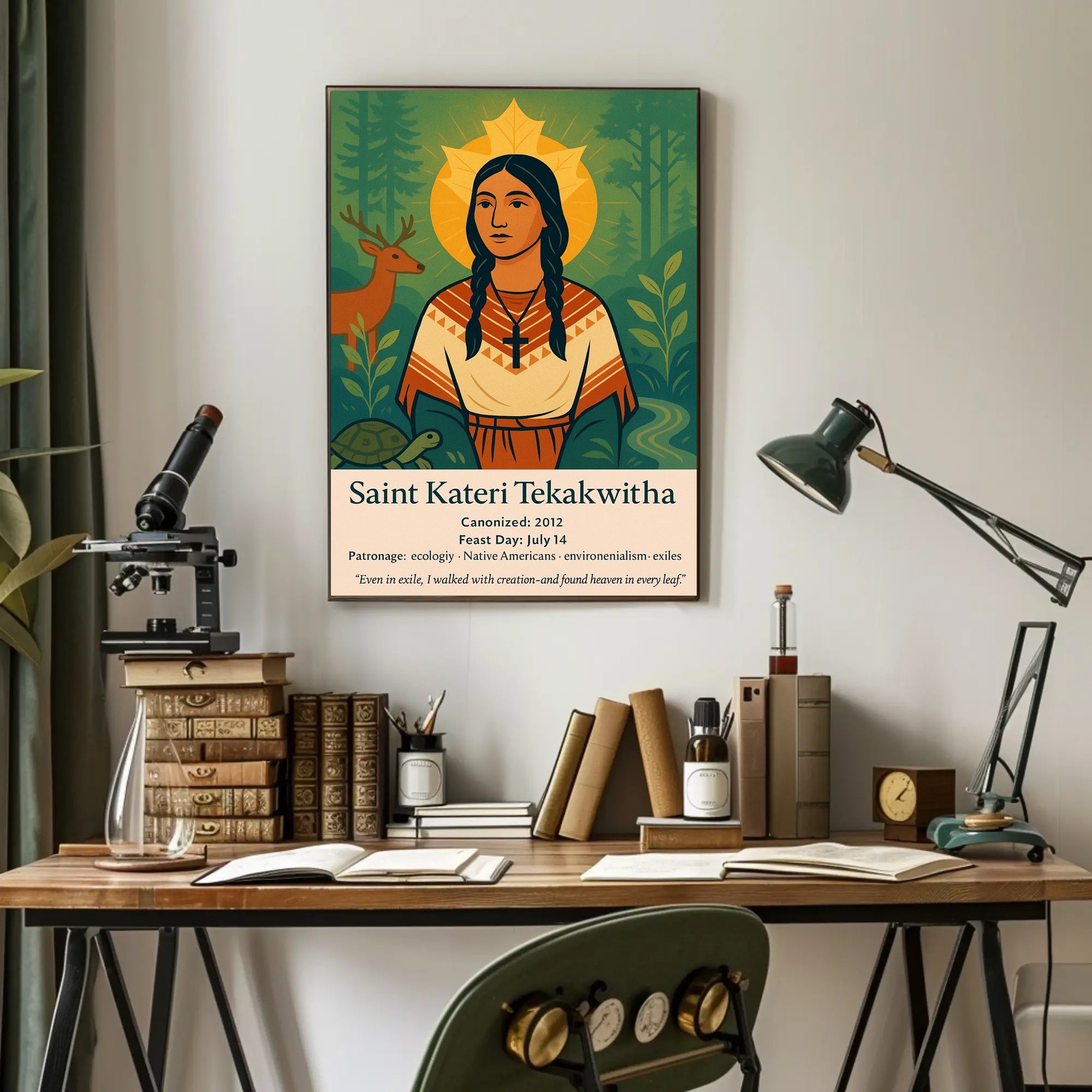 Saint Kateri Tekakwitha Poster PosterGoat