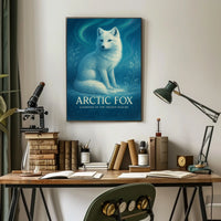 Arctic Fox Guardian of the Frozen Realms Poster