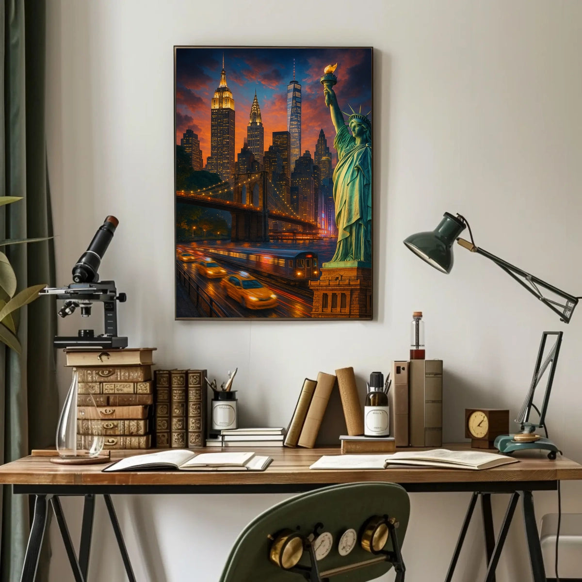 City of Dreams New York Skyline Poster