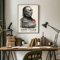 John Tyler 10th President of the United States Reflections Poster
