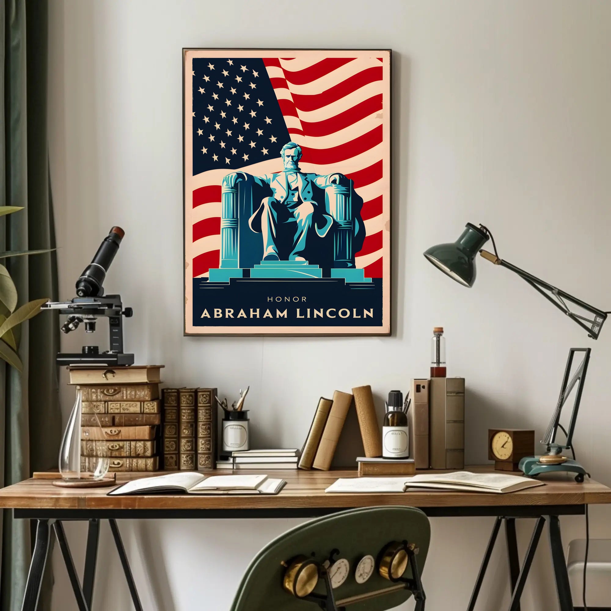 Tribute to Abraham Lincoln Poster