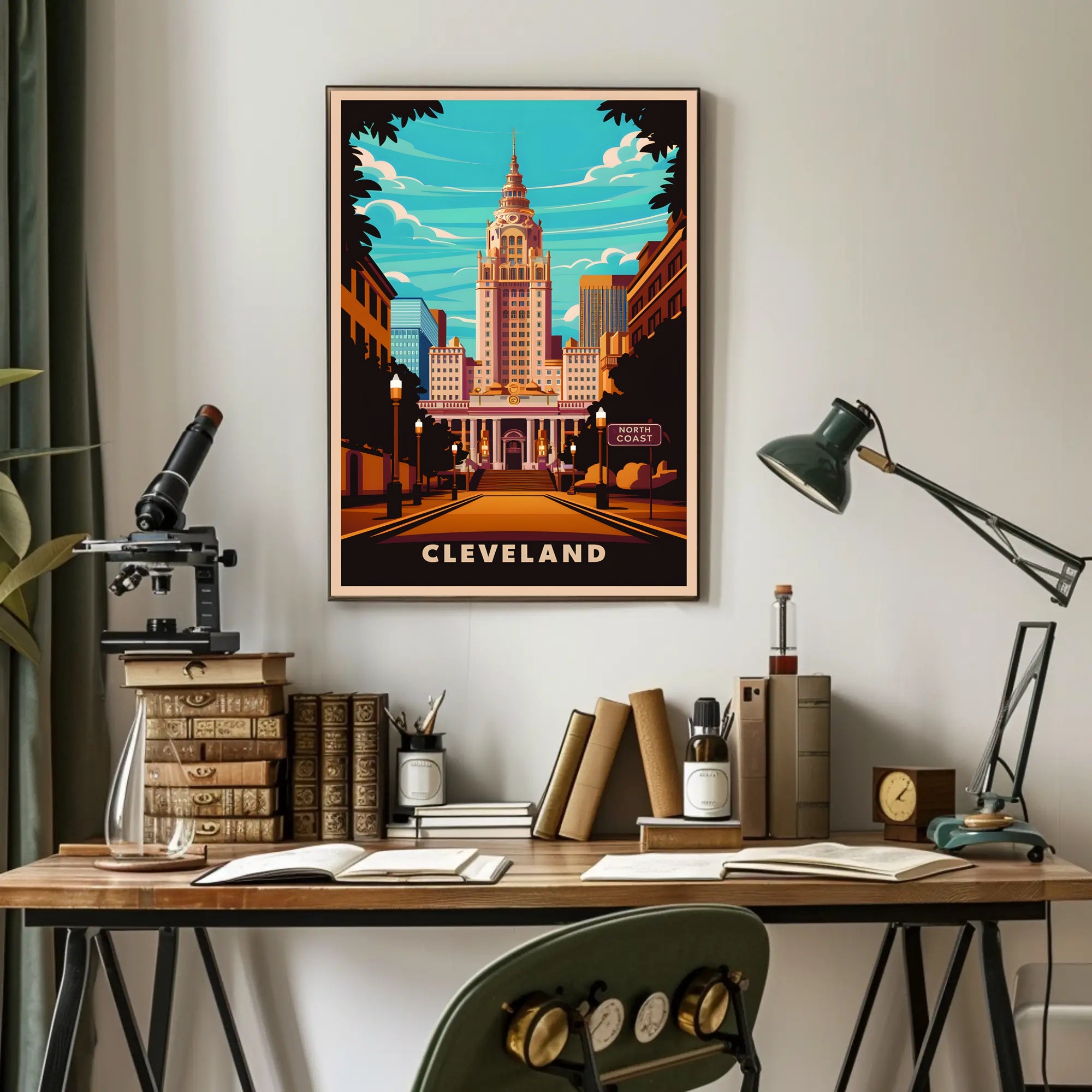 Cleveland Cityscape Poster