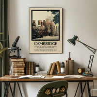 Cambridge Travel Nostalgia: Historic Railway Poster PosterGoat