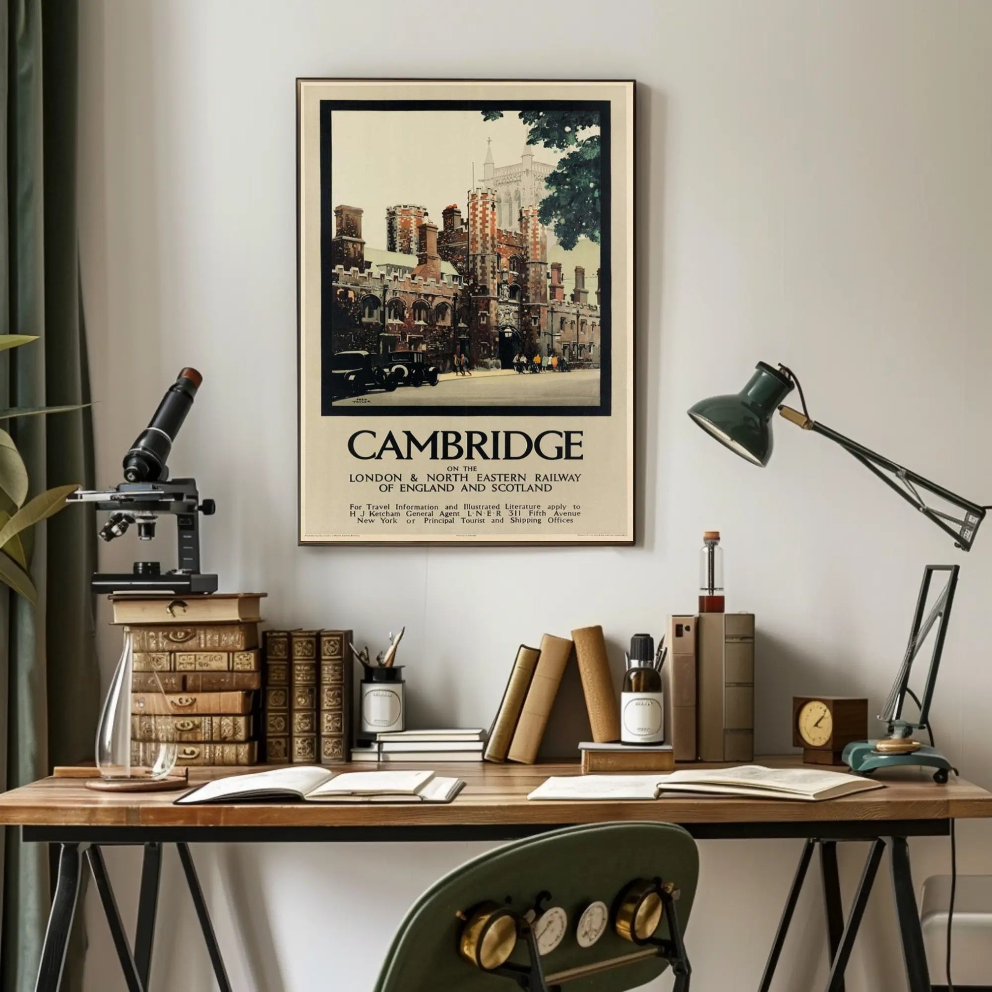 Cambridge Travel Nostalgia: Historic Railway Poster PosterGoat