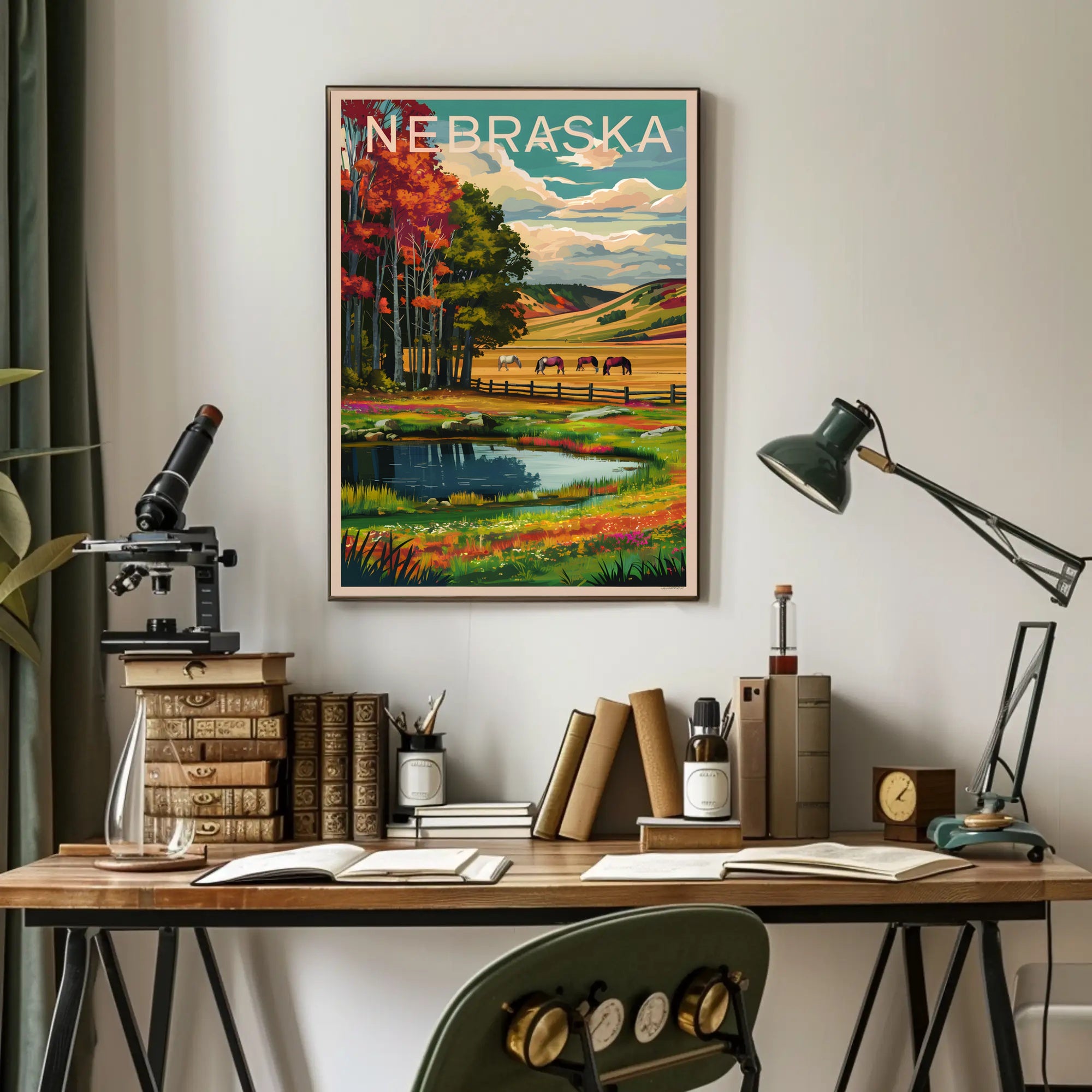 Nebraska Landscape Poster