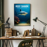 Reef Shark Majestic Predator Poster PosterGoat