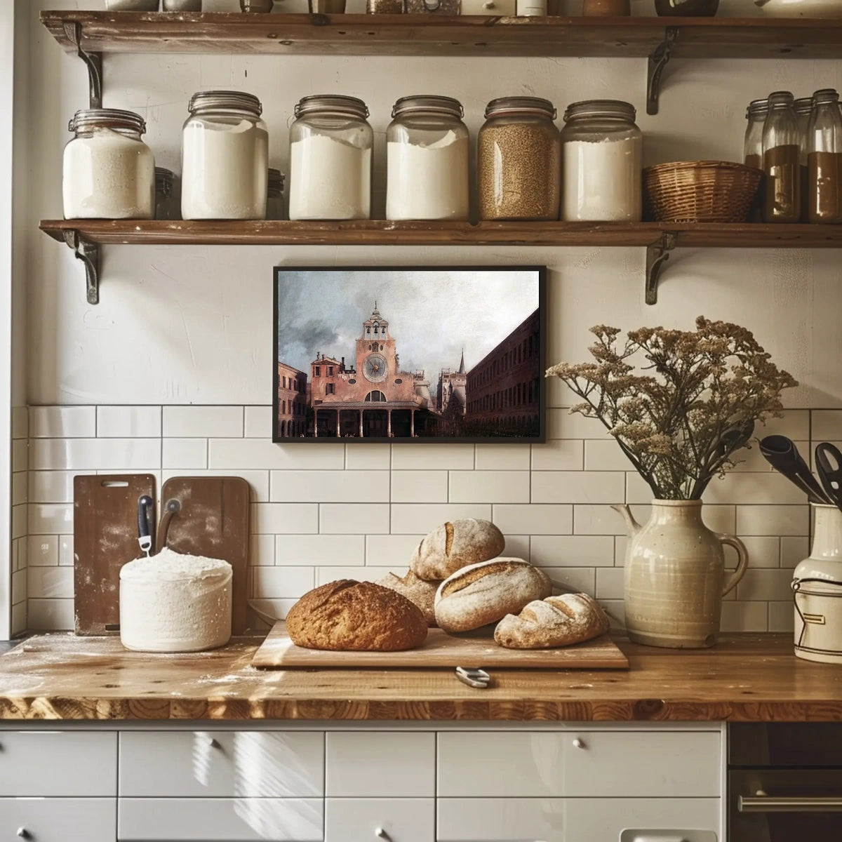 Timeless Venice Scene: Architectural Art in Heritage Poster