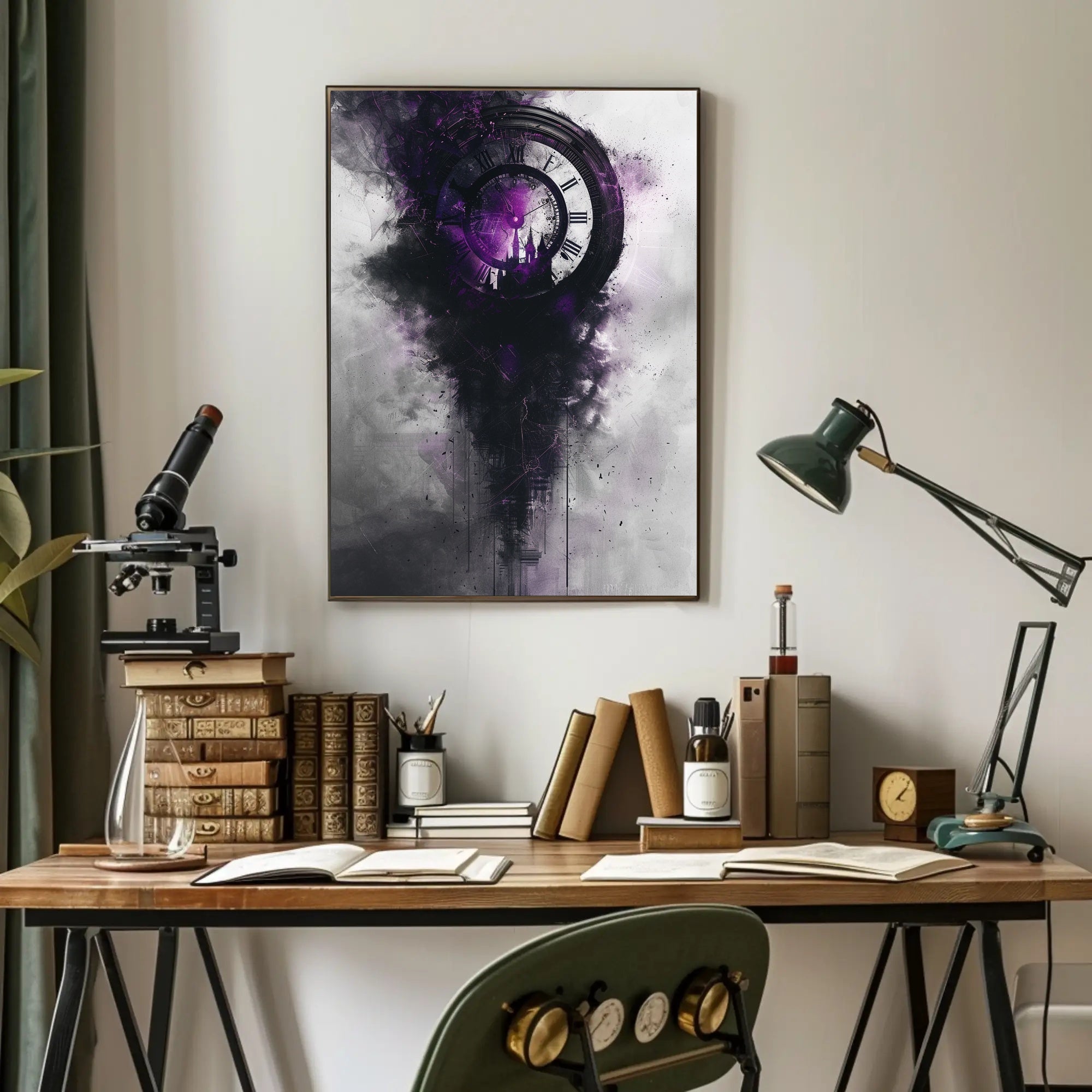 Ancient Egyptian Cosmic Crow Surrealism Art Poster PosterGoat