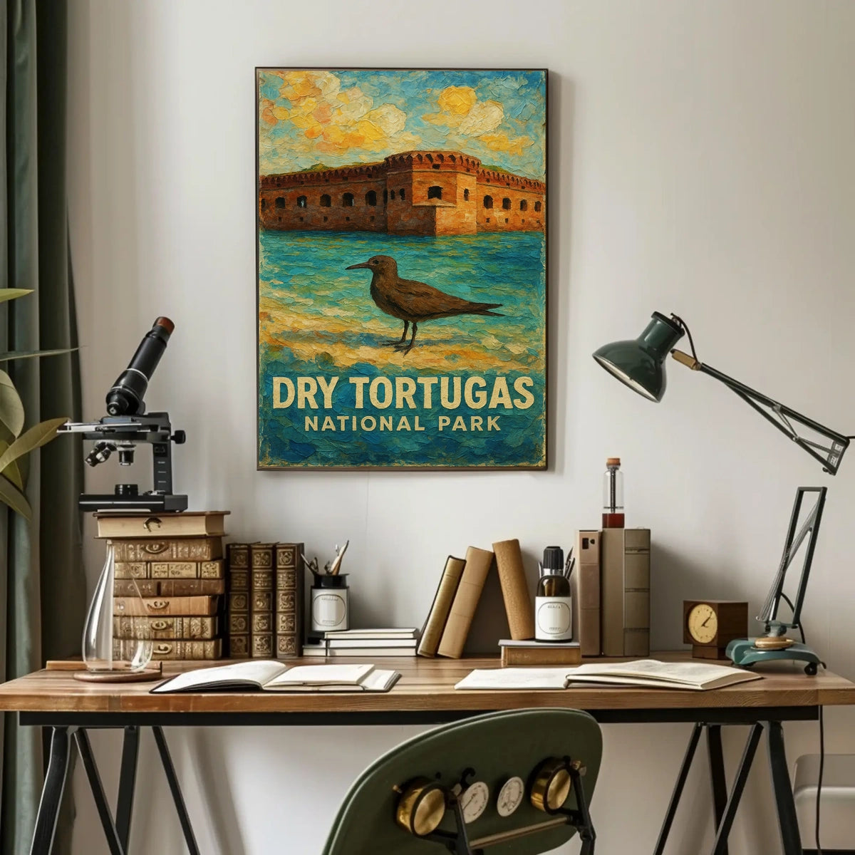Dry Tortugas National Park Vintage Wanderlust Poster