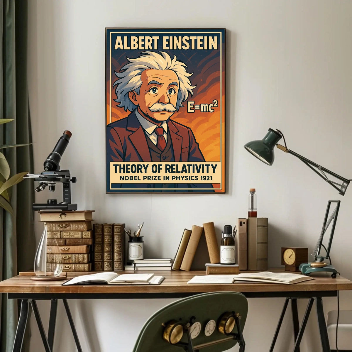 Albert Einstein Theory Of Relativity Poster