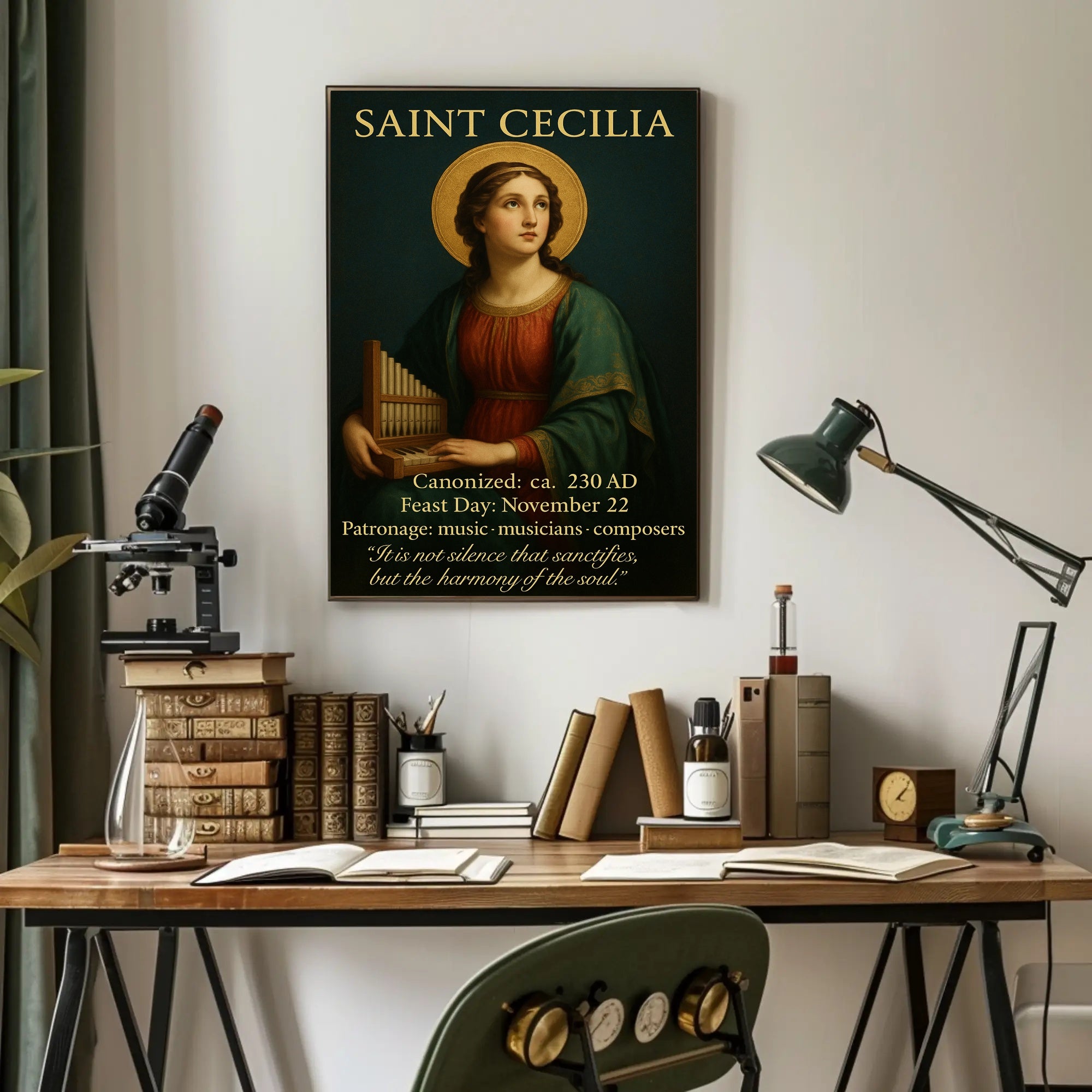 Saint Cecilia Poster PosterGoat
