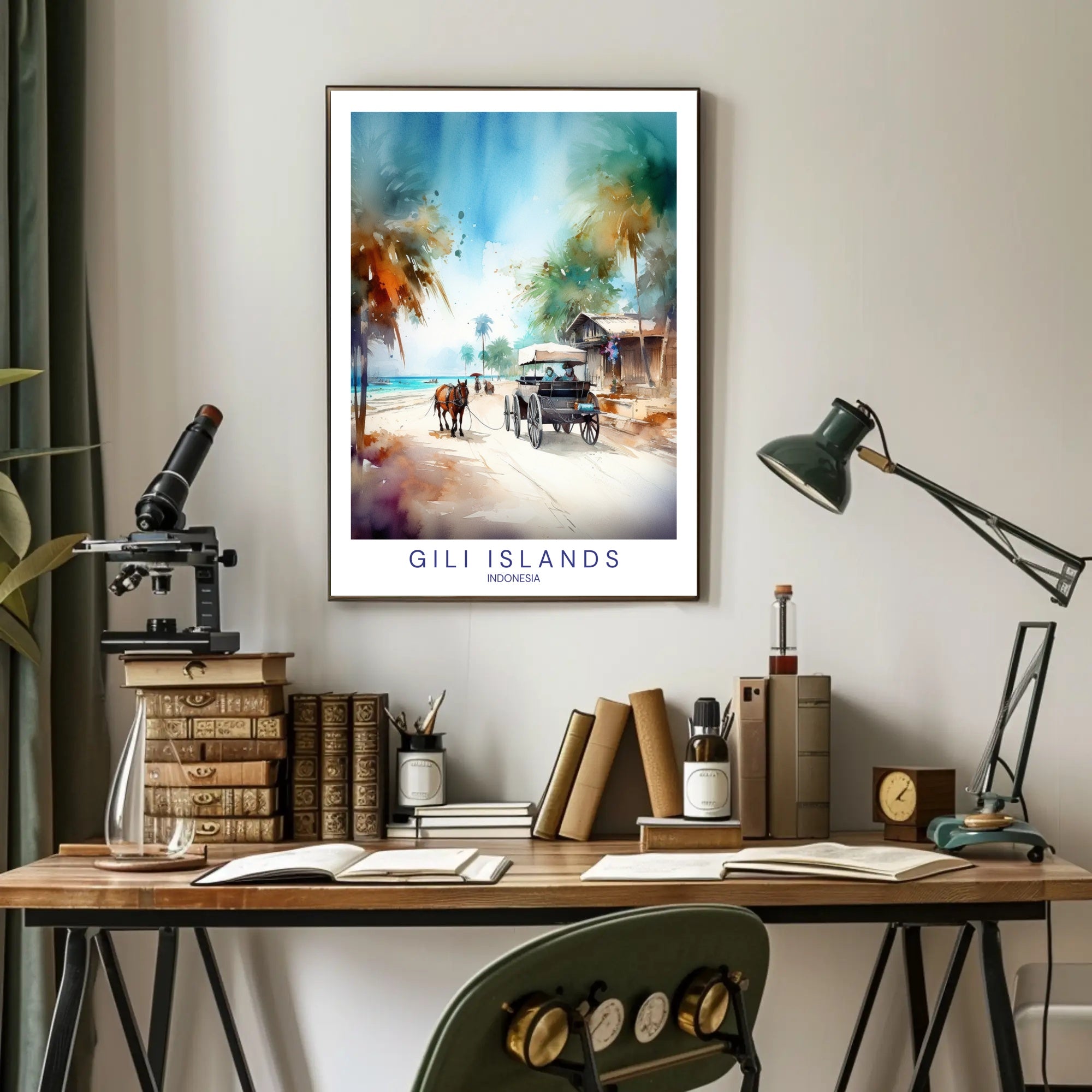 Tranquil Journey Through Gili Islands Poster PosterGoat