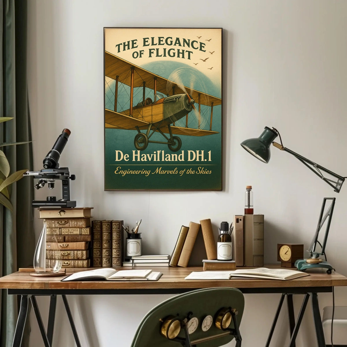 The Elegance of Flight De Havilland DH.1 Poster