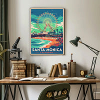 Santa Monica Vibes Poster