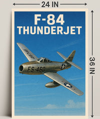 F-84 Thunderjet Poster PosterGoat