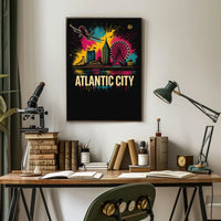 Atlantic City Skyline Poster