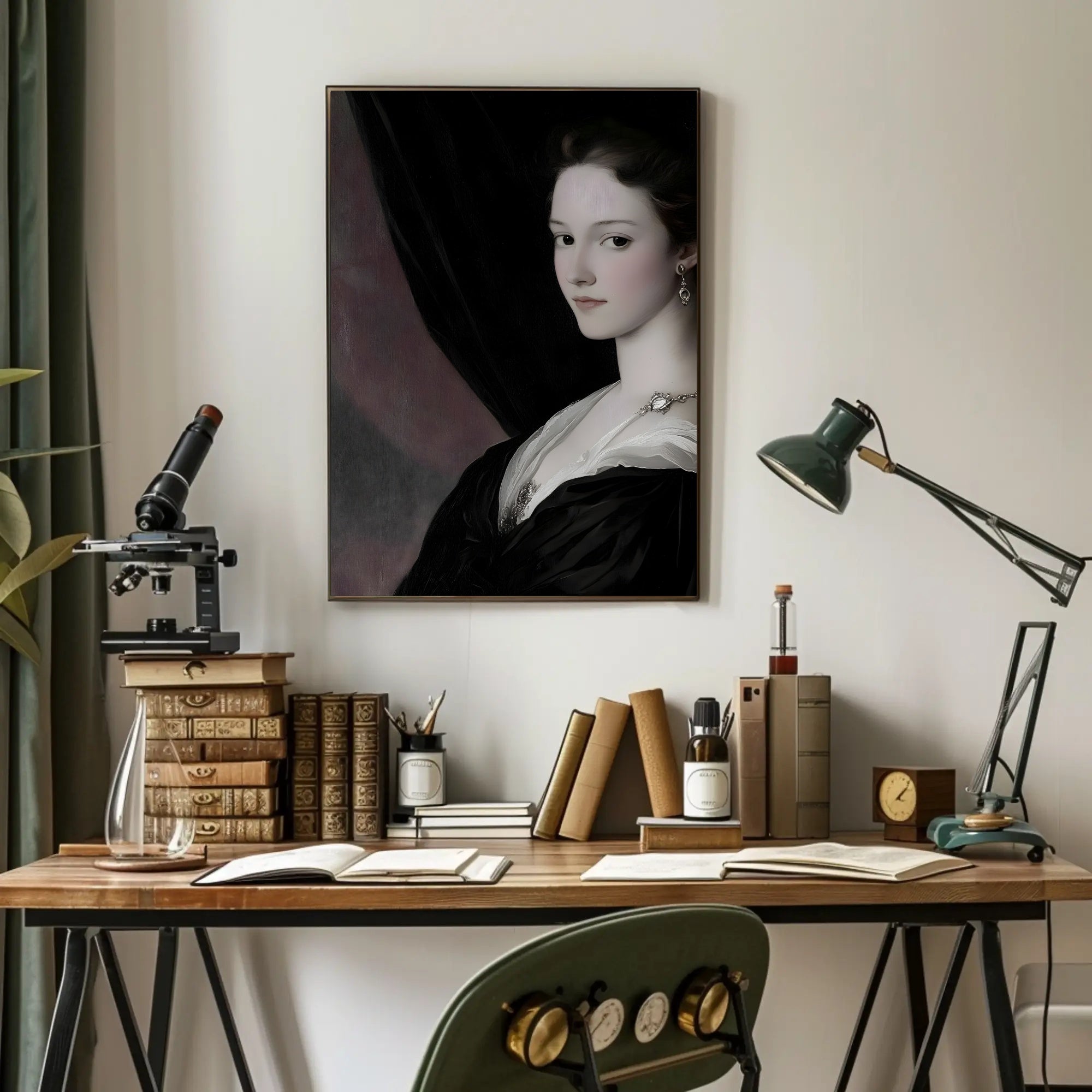 Elegant Portrait of a Woman: Cultural or Heritage Poster PosterGoat