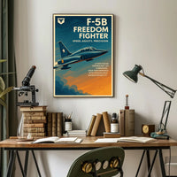 F-5B Freedom Fighter Jet Military Recruitment Poster