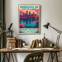 Minneapolis, MN City of Lakes Poster