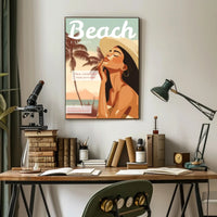 Beach Fashion Collection Poster PosterGoat