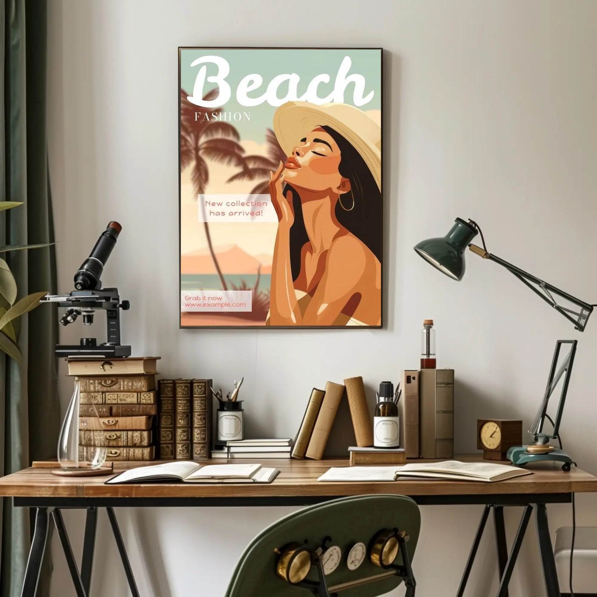 Beach Fashion Collection Poster PosterGoat