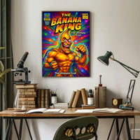 The Banana King Superhero Pop Culture Poster