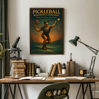 Pickleball Movement Strategy Poster