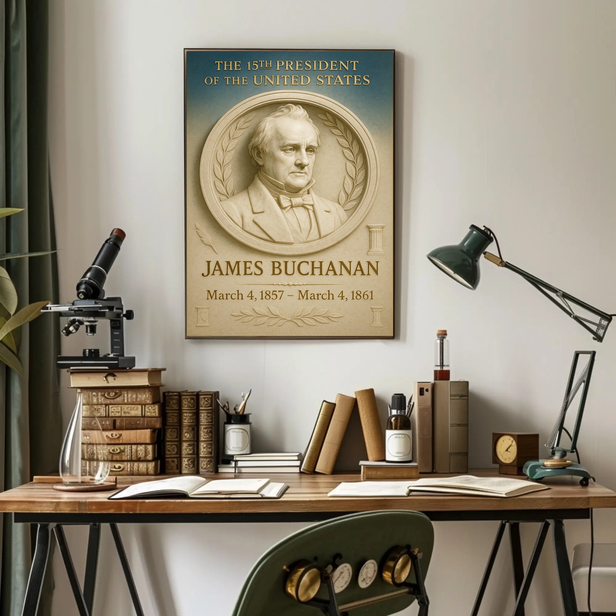 James Buchanan Presidential Poster