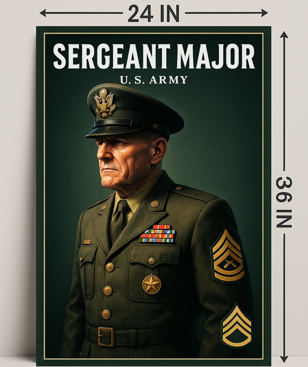 Sergeant Major U.S. Army Poster PosterGoat