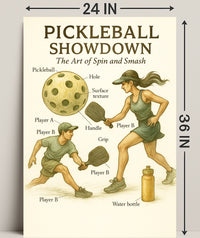 Pickleball Showdown Poster PosterGoat