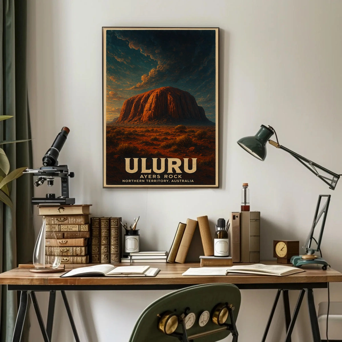 Uluru Ayers Rock Desert Wanderlust Poster