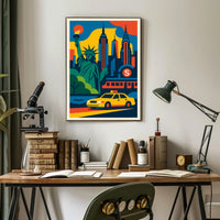Vibrant New York City Poster